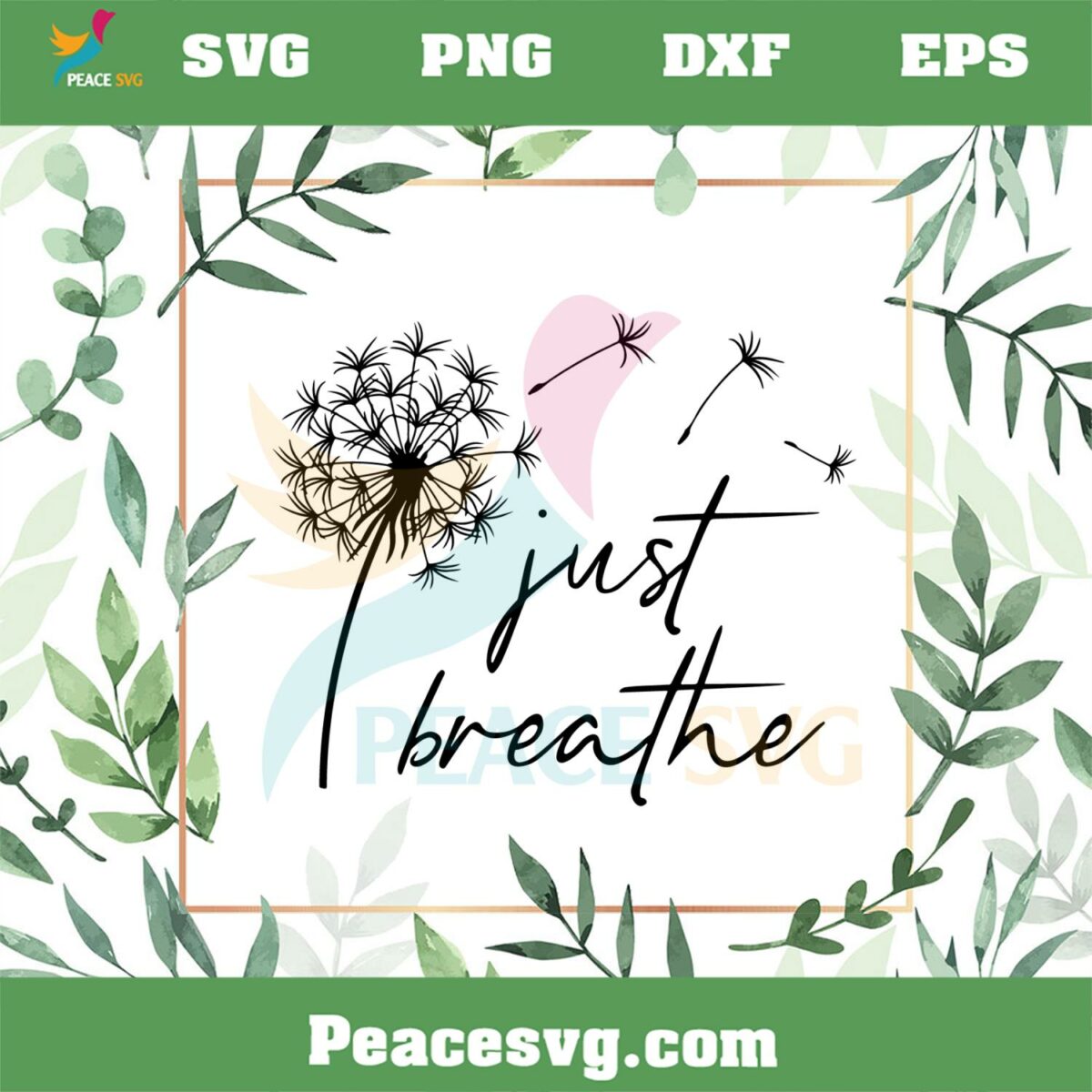 Just Breathe Meditation SVG Best Graphic Designs Cutting Files » PeaceSVG