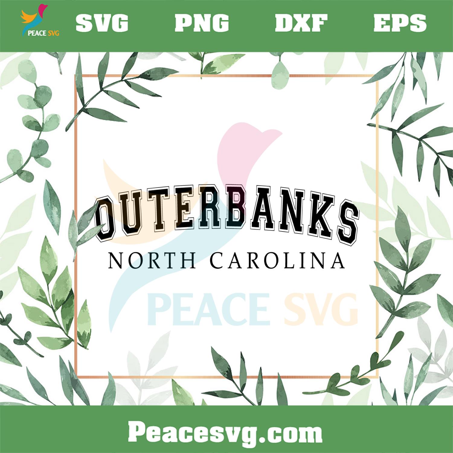 Outer Banks North Carolina SVG For Cricut Sublimation Files » PeaceSVG